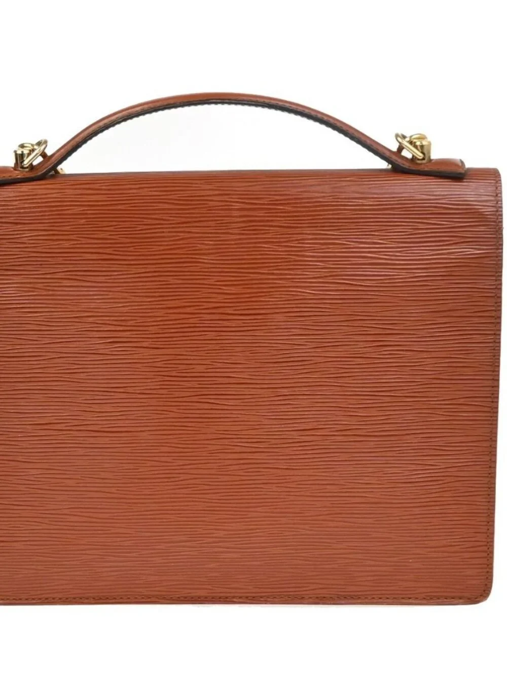 LOUIS VUITTON Monceau 2Way Shoulder Hand Bag Epi Leather Brown M52123 81YH920 - Picture 3 of 16
